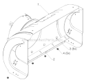 Auger Housing Impeller Diagram and Parts List for PR18530ES 96198004904 - 2012-08 Poulan Snow Blower