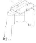 Chassis Engine Pulleys Diagram and Parts List for PR18530ES 96198004904 - 2012-08 Poulan Snow Blower