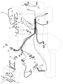 Part Location Diagram of 145491 Poulan Cable, Ground