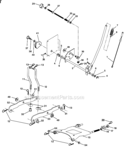 Part Location Diagram of 125631X Poulan Grip Handle