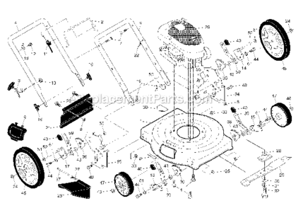 Part Location Diagram of 408585 Poulan Spring.Hinge