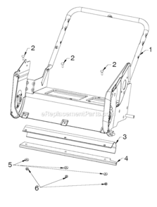 Frame Diagram and Parts List for PR521 (11A436F100)(1997) Cub Cadet Engine