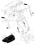 Part Location Diagram of 196771X479 Poulan Handle Assembly, Left Hand