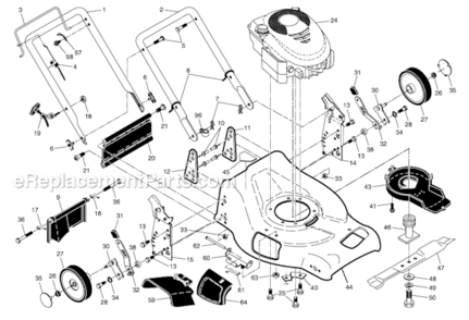 Part Location Diagram of 583297201 Husqvarna Debris Shield
