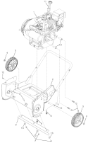 Frame Diagram and Parts List for PR621 96182000301 - 2011-06 Poulan Snow Blower