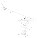 Control Panel Discharge Chute Diagram and Parts List for PR624ES 96198004604 - 2012-08 Poulan Snow Blower