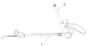 Control Panel Discharge Chute Diagram and Parts List for PR624ES 96198004604 - 2012-08 Poulan Snow Blower