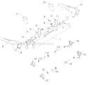 Handle Diagram and Parts List for PR624ES 96198004604 - 2012-08 Poulan Snow Blower