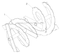 Auger Housing Impeller Diagram and Parts List for PR624ES 96198004604 - 2012-08 Poulan Snow Blower
