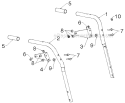 Handle Diagram and Parts List for PR627ES 96192003804 - 2012-06 Poulan Snow Blower