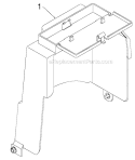 Chassis Engine Pulley Diagram and Parts List for PR627ES 96192003804 - 2012-06 Poulan Snow Blower