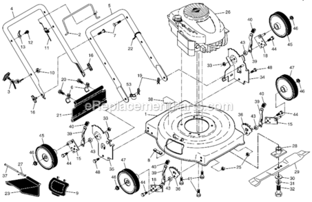Part Location Diagram of 197991 Poulan Clip, Cable