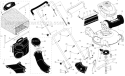 Page A Diagram and Parts List for PR675HVP 96142001502 Poulan Lawn Mower