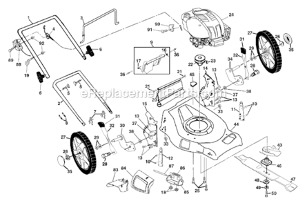 Part Location Diagram of 63124 Husqvarna Locknut 5/16-18