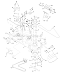 Mower Deck Diagram and Parts List for PRGT25H48A 2002 Poulan Lawn Tractor