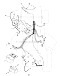 Electrical Diagram and Parts List for PRK17H42STB  Poulan Lawn Tractor