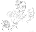 Mainframe Right Side Diagram and Parts List for PRRT65 96092000100 Poulan Lawn Mower
