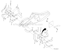 Tine Assembly Diagram and Parts List for PRRT65 96092000100 Poulan Lawn Mower