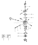 Page C Diagram and Parts List for PT3000  Poulan Trimmer