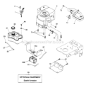 Part Location Diagram of 532137352 Husqvarna Lawn Mower Exhaust Muffler