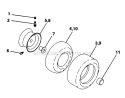Part Location Diagram of 532059904 Husqvarna Lawn Mower Front Tube