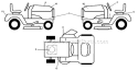 Decals Diagram and Parts List for PXT195G42 96046002202 Poulan Lawn Tractor