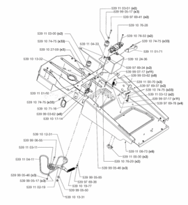 Page B Diagram and Parts List for PZ4822  Poulan Lawn Tractor