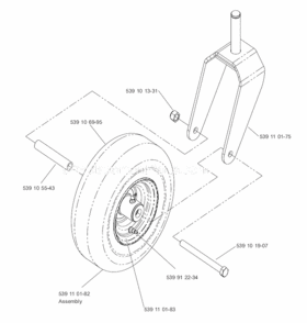 Page D Diagram and Parts List for PZ4822  Poulan Lawn Tractor