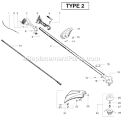 Page B Diagram and Parts List for SM132 Type 2 Poulan Trimmer