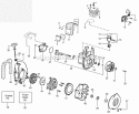 Page B Diagram and Parts List for SM400 Type1 Poulan Leaf Blower / Vacuum