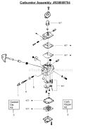 Page C Diagram and Parts List for TE450  Poulan Trimmer