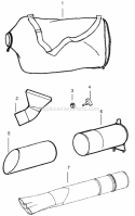 Page D Diagram and Parts List for WT200 Type2 Poulan Leaf Blower / Vacuum