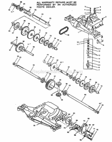 Page G Diagram and Parts List for XC1120B  Poulan Lawn Tractor