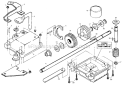 Part Location Diagram of 88386 Poulan Shifter Assembly