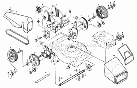 Page A Diagram and Parts List for XE840PAR  Poulan Lawn Tractor