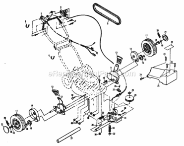 Page B Diagram and Parts List for XE850PEAR  Poulan Lawn Tractor