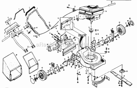 Page D Diagram and Parts List for XE850PEAR  Poulan Lawn Tractor