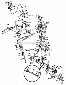 Page F Diagram and Parts List for XEG1182HAR  Poulan Lawn Tractor