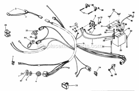 Page C Diagram and Parts List for XEG1182VAR  Poulan Lawn Tractor