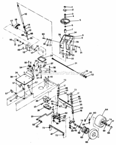 Page F Diagram and Parts List for XEG1182VAR  Poulan Lawn Tractor
