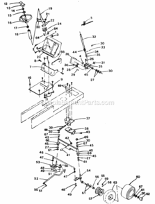 Page F Diagram and Parts List for XEL1120AR  Poulan Lawn Tractor