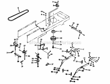 Page A Diagram and Parts List for XEL1122AR  Poulan Lawn Tractor