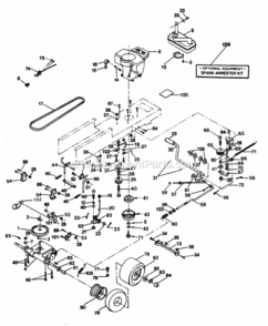 Part Location Diagram of 532124196 Husqvarna Muffler