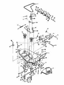Page E Diagram and Parts List for XEY1142AR  Poulan Lawn Tractor