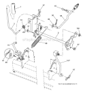 Mower Lift Diagram and Parts List for XT195H46YT  Poulan Lawn Tractor