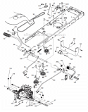 Part Location Diagram of 423239 Poulan Rod, Brake