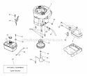 Engine Diagram and Parts List for XT195H46YT  Poulan Lawn Tractor