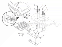 Seat Assembly Diagram and Parts List for XT195H46YT  Poulan Lawn Tractor