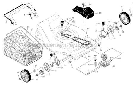 Part Location Diagram of 415585 Poulan Washer, Lock, Internal Tooth