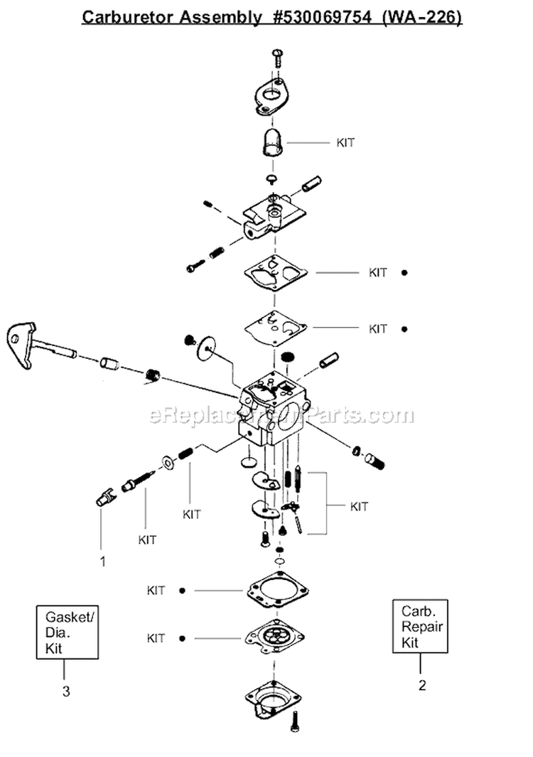 Page C Diagram and Parts List for TE450CXL Type 1 Poulan Trimmer